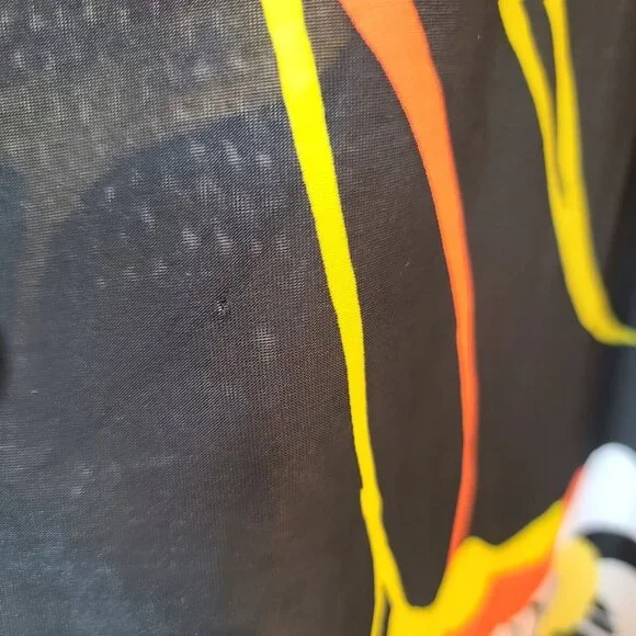 Hypnotized Dress Women XS Black Bright Floral Knit Maxi Sleeveless Casual Summer - Picture 11 of 12